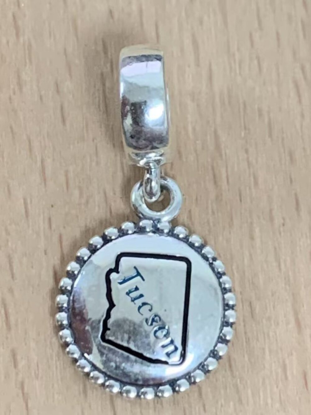 Pandora Tucson Dangle Charm Pendant, S925 Silver Jewelry Bracelets